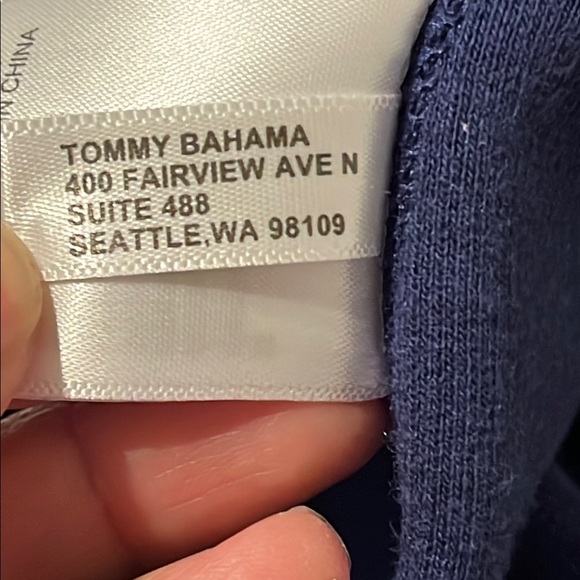 Women’s Tommy Bahama Blue Quarter-Zip Pullover - Picture 11 of 14